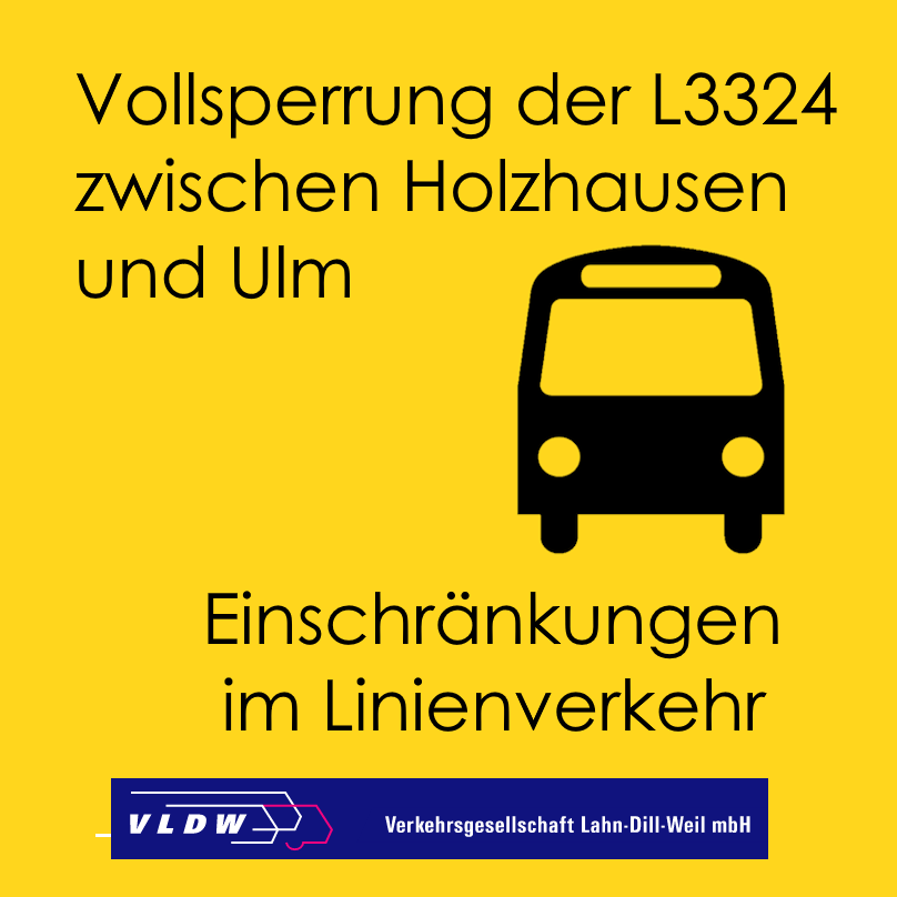 Busverkehr Sperrung L3324 HP